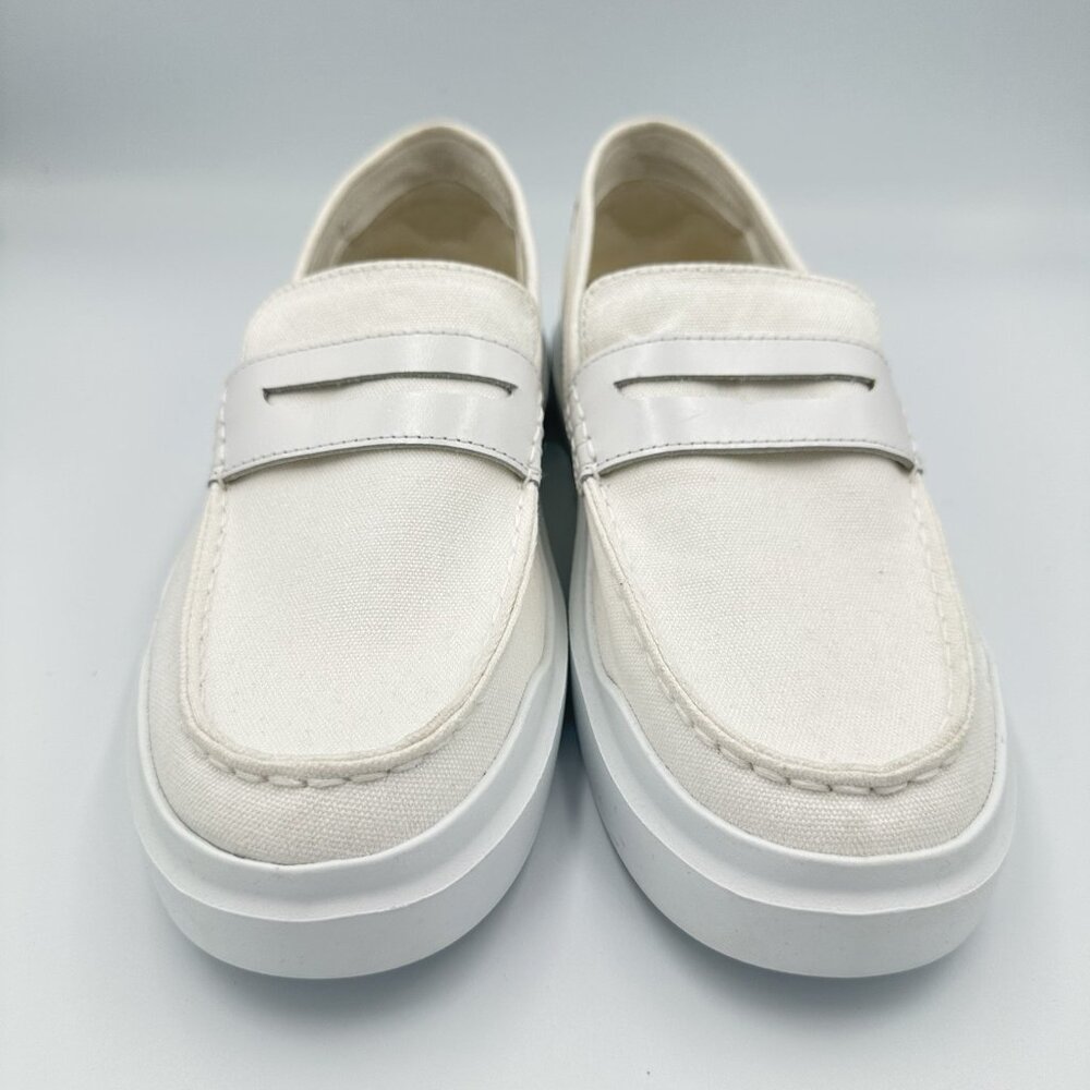 Cole Haan Grand 360 Womens 10.5B White Casual Penny Loafers Shoes Slip On W23260 - Picture 2 of 12